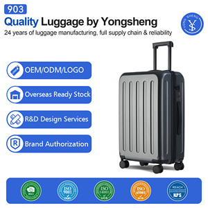 Valise cabine ultra légère de 20 pouces, approuvée par les compagnies aériennes, avec 4 roulettes pivotantes à 360° °   Roues silencieuses pour les voyages de week-end - Product Image 2