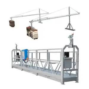 Système d'échafaudage en corde de construction berceau de bâtiment motorisé nettoyage de vitres plate-forme de travail aérienne suspendue réglable