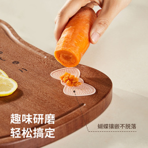 Hedou Chopping Board Wood Anti Bacterial Kitchen Cutting Board For Food Fruit Small Size Irregular Shape - Product Image 2
