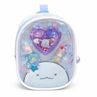Mini sac à main Ita Bag avec porte-clés, pochette transparente en PVC pour poupées, étui de rangement à fermeture éclair pour breloques personnalisées, cadeau pour fans d'anime
