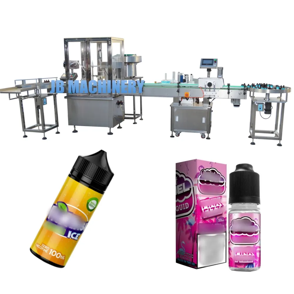 JB-YX2 Small Business Automatic Chubby Gorilla Bottle 10/15/30/60/100/120 ml Filling Capping Machine