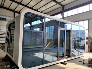 Meilleures ventes : Maison conteneur modulaire préfabriquée Apple Cabin, magasin de détail en bord de mer, maison de vacances, mini-<span class=keywords><strong>espace</strong></span> de vie - Product Image 2