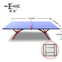 Nouveaux produits personnalisables Table de tennis de table pliable d'intérieur Prix d'usine bon marché Peinture d'activité
