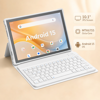 Nouvelle tablette Android 15 WiFi 10,1 pouces avec stylet MTK inclus, prête pour le jeu, longue autonomie, design fin, stockage extensible, SLIM 4G pour enfants
