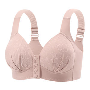 Nouveau soutien-gorge push-up pour maman, grande <span class=keywords><strong>taille</strong></span>, respirant, confortable, absorbant la transpiration, sans armatures, avec boucle frontale, grande poitrine, <span class=keywords><strong>plus</strong></span> petit volume, froncé - Product Image 6