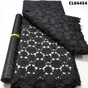 High Quality 3D Embroidery Hollow Fabric Lace <strong>Skirt</strong> Luxury Traditional Sexy Wedding Dress French Water Soluble 5 Yards Fancy - Product Image 6
