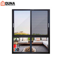 Ventanas Corredizas de Aluminio Resistentes a Huracanes OUNA NFRC AS2047, Ventana Corrediza con Doble Vidrio Templado y Aislamiento Térmico para Villa
