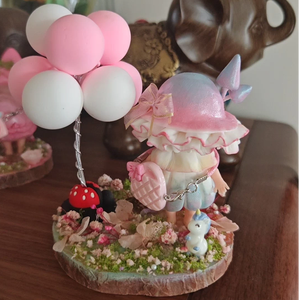 Mushroom Fairy Custom 3D Cartoon Figurines Resin and <b>Plastic</b> Ornaments with Paint Technique Fairy <b>Crafts</b> and Gifts - Product Image 4