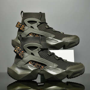 High-Top Breathable Mesh Men's Casual Running Outdoor Sneakers-High Quality Plus <b>Size</b> Fashion Walking <b>Shoes</b> - Product Image 3