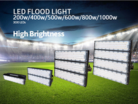 Projecteurs LED à Haute Luminosité Entièrement Alimentés les Plus Populaires 200w 400w 600w 800w 1000w Extérieur Étanche IP65 pour Éclairage Industriel