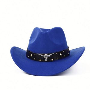 Wholesale Cotton Polyester Cowboy <b>Hat</b> Classic Cow Head Band Western Cowboy <b>Hat</b> - Product Image 4