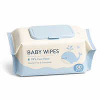 Lingettes humides douces pour bébé, pour peaux sensibles, nouveau-nés, nettoyage des mains et du visage, lingettes jetables en vrac