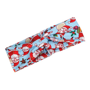 Diadema Navideña Elástica Roja con Estampado de Santa Claus, Accesorio Festivo Unisex - Product Image 5