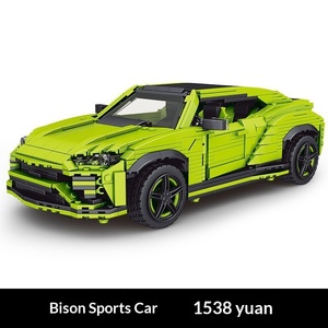 Bloques de Construcción de Plástico ABS <span class=keywords><strong>para</strong></span> Niños, Modelo de Auto Deportivo Clásico Vintage - Product Image 5
