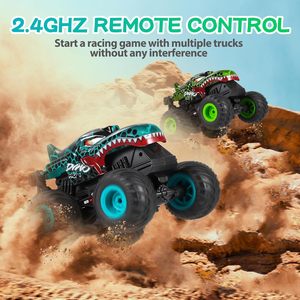 DWI 2,4 Ghz 1:20 todo terreno dinosaurio coche de Control remoto con música y luz 360 grados RC novedad juguetes regalos para niños y niñas - Product Image 6