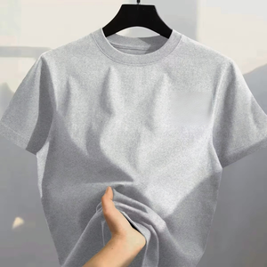เสื้อยืดเปล่าผ้าฝ้าย 100% ราคาส่งถูกสำหรับผู้ชาย เสื้อยืดพิมพ์ลายกราฟิกตามสั่ง เสื้อยืดโอเวอร์ไซส์ทรงหลวมสำหรับผู้ชาย - Product Image 3