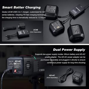 <span class=keywords><strong>GODOX</strong></span> AD600BMII <span class=keywords><strong>AD600</strong></span> BM II 600W hss 1/8000S แฟลชสตูดิโอแบบพกพา BM <span class=keywords><strong>GODOX</strong></span> กระเป๋าโคมไฟ - Product Image 5