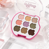 Vente en gros de maquillage pour les yeux aux couleurs fruitées, compact, OEM personnalisé, formule haute pigmentation, emballage en boîte cadeau