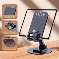 Support de téléphone universel en métal ABS à rotation 360°, pliable et réglable, pour bureau, idéal pour les diffusions en direct