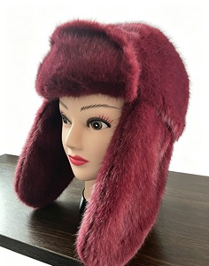 Chapeau trappeur en fausse fourrure pour <span class=keywords><strong>femme</strong></span> - Chapeau d'aviateur chaud et moelleux pour l'hiver avec protège-oreilles, chapeau Ushanka douillet et duveteux pour temps froid - Fournisseur de chapeaux - Product Image 3