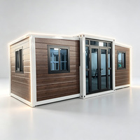 Casa Contenedor Prefabricada Desmontable y Expandible de 10-40 pies a Precio Mayorista, Resistente a la Humedad, Cabina Plegable de 2 Dormitorios