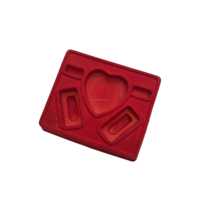 Plateau intérieur floqué en plastique multi-compartiments, couleur personnalisée, pour accessoires de beauté, pièces automobiles et composants de quincaillerie