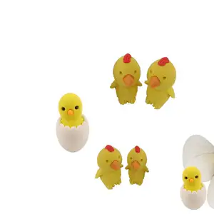 Soododo Offre Spéciale nouveau Design créatif 3D en forme de mignon oeufs de poule gommes Mini crayon gomme pour les enfants