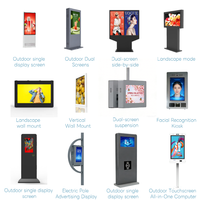 Pantalla Exterior de 21.5 Pulgadas, IP67, 2000-3000cd, Alto Brillo, IK10, Antideslumbrante, Unión Óptica, Ultra Delgada, para Publicidad