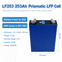 Sel Baterai Prisma LiFePO4 Misen LF253 3.2V 253Ah Grade A untuk Penyimpanan Energi Surya, RV, Kelautan, dan Kendaraan Listrik