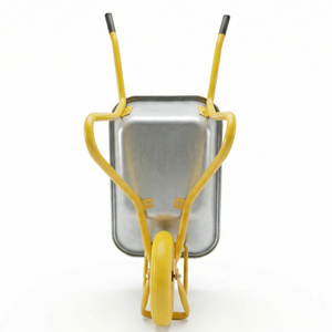 <span class=keywords><strong>Brouette</strong></span> robuste en métal WB6404H avec plateau, capacité 150 kg, roue en mousse PU durable, pour la construction et le jardinage en Afrique - Product Image 3