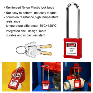 <span class=keywords><strong>Candado</strong></span> de seguridad Loto Locks de 76 mm con grillete de acero, llave igualada, con llave maestra, certificado CE para bloqueo y etiquetado industrial - Product Image 3
