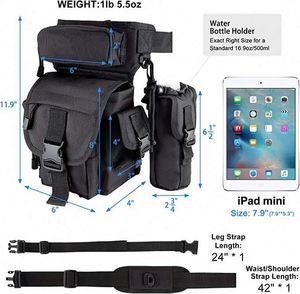 Free Sample Drop Leg Bag with <b>Water</b> <b>Bottle</b> Pouch Fishing Hip Thigh Pack for Men Women casual bag Hiking Cycling Hunting Camping - Product Image 2