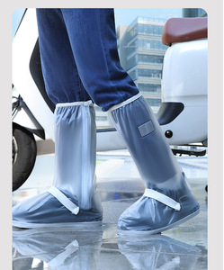 Couvre-chaussures pour bottes <span class=keywords><strong>de</strong></span> <span class=keywords><strong>pluie</strong></span> réutilisables et pliables pour hommes et femmes avec fermeture éclair Couvre-chaussures imperméables antidérapants - Product Image 6