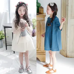 Hot Selling Girl Cotton Dress Frock Design Children Girl Puffy Kid Fancy Dress For Girl From China Supplier