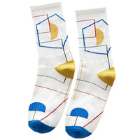 Chaussettes de sport à côtes personnalisées et colorées, style rappeur, mi-hautes, chaussettes de football américain