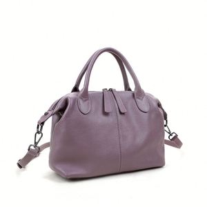 Nouveau sac fourre-tout décontracté en cuir véritable pour femme, à porter à l'épaule ou en bandoulière, imperméable, fermeture ouverte, plusieurs couleurs disponibles - Product Image 1