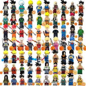 WM-Armas de figuras de ação para crianças, Dragon Ball Z, Mini Goku, Son Gohan, Raditz, modelos, blocos de construção, brinquedos, venda quente