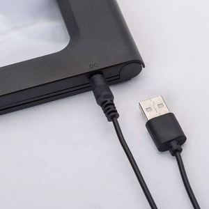 Loupe de bureau pliable mains libres grand format A4 avec 12 LED et USB pour lecture et couture – Échantillon gratuit - Product Image 4