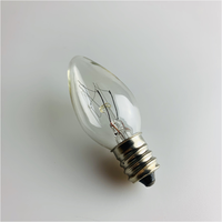 Ampoule de lampe en pierre de sel 15 watts, ampoules de remplacement 120V, douille E12 avec base candélabre, ampoule de lampe à incandescence C7, ampoule de veilleuse