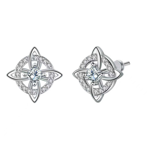 Pendientes de Plata 925 con Diseño de Nudo de Bruja, Estilo <span class=keywords><strong>Manga</strong></span> Europeo y Americano, Venta al Por Mayor - Product Image 6