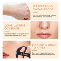 Fond de teint crème professionnel à marque privée, éclaircissant, imperméable, couvrance totale, longue tenue, fini mat, hydratant, maquillage du visage