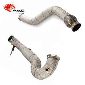 Tuyau d'échappement en acier inoxydable pour Mercedes Benz A45 AMG 2.0L 4MATIC avec bouclier thermique - Product Image 5