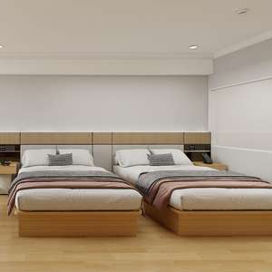 เฟอร์นิเจอร์ห้องนอนโรงแรมระดับกลางถึงระดับสูงคุณภาพสูง, เตียงไม้, ตู้เสื้อผ้า, โต๊ะข้างเตียง, ห้องสวีทเต็มรูปแบบ - Product Image 6