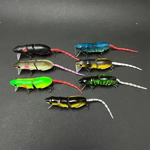 Leurre de surface artificiel type souris/rat 80mm 15.5g, flottant, en plastique, pour la pêche au brochet - Product Image 5