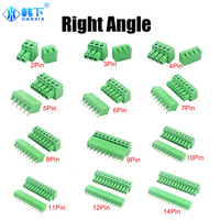 1 Par de Conectores de Cable KF2EDG de 3.81mm para PCB, Bloque de Terminales de Tornillo, Conector Macho de 2-12 Pines, Conector Hembra, Conector de Cabezal de Pines