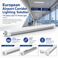 Luminaire LED DALI Tri-proof Premium avec Fonction d'Urgence, Indice de Protection IP65, Garantie 5 Ans, Angle de Faisceau 120° pour l'Éclairage des Aéroports
