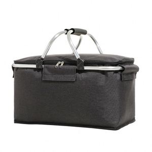 Foldable Portable Large-Capacity Insulated Fabric Picnic Camping <b>Basket</b> & Ice <b>Basket</b> for Fruit - Product Image 2