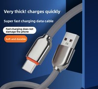 Câble de données USB-A vers Type-C 3A à charge rapide de 1 mètre, en cuivre plaqué aluminium et PVC, pour téléphones mobiles, ordinateurs, appareils photo
