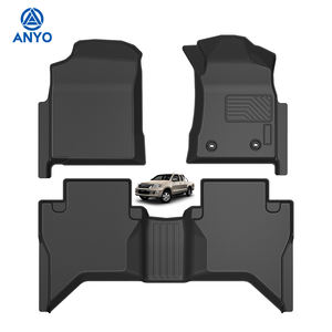 Heavy Duty Deep Dish Matting 3D Tpe Floor Liners Bandeja Alfombras <span class=keywords><strong>4X4</strong></span> Pickup Trucks Rhd Alfombrillas de goma para Toyota Hilux Vigo Floor Mats - Product Image 1