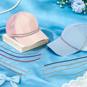 YN Catena Decorativa Staccabile in Metallo con <span class=keywords><strong>12</strong></span> Colori e Charm Bling alla Moda per Cappelli da Baseball in Rete, per Uomo e Donna - Product Image 6